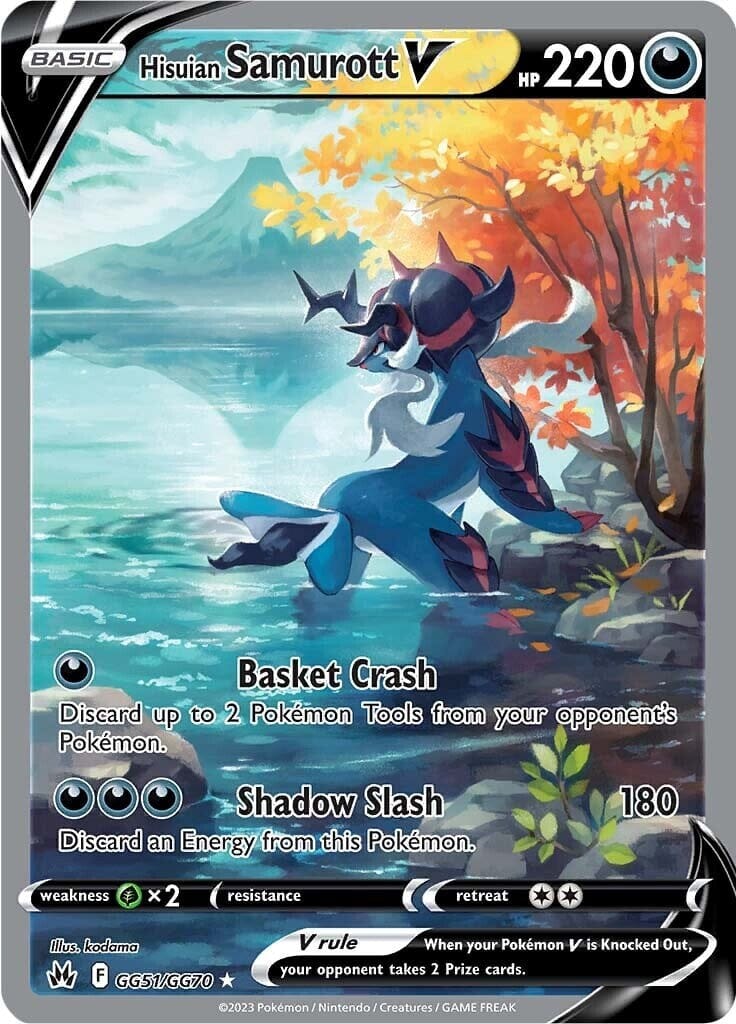 Hisuian Samurott V (GG51/GG70) [Sword & Shield: Crown Zenith] Pokemon Single Pokémon  | Multizone: Comics And Games
