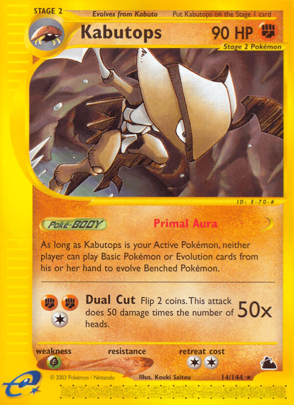 Kabutops (14/144) [Skyridge] Pokemon Single Pokémon  | Multizone: Comics And Games