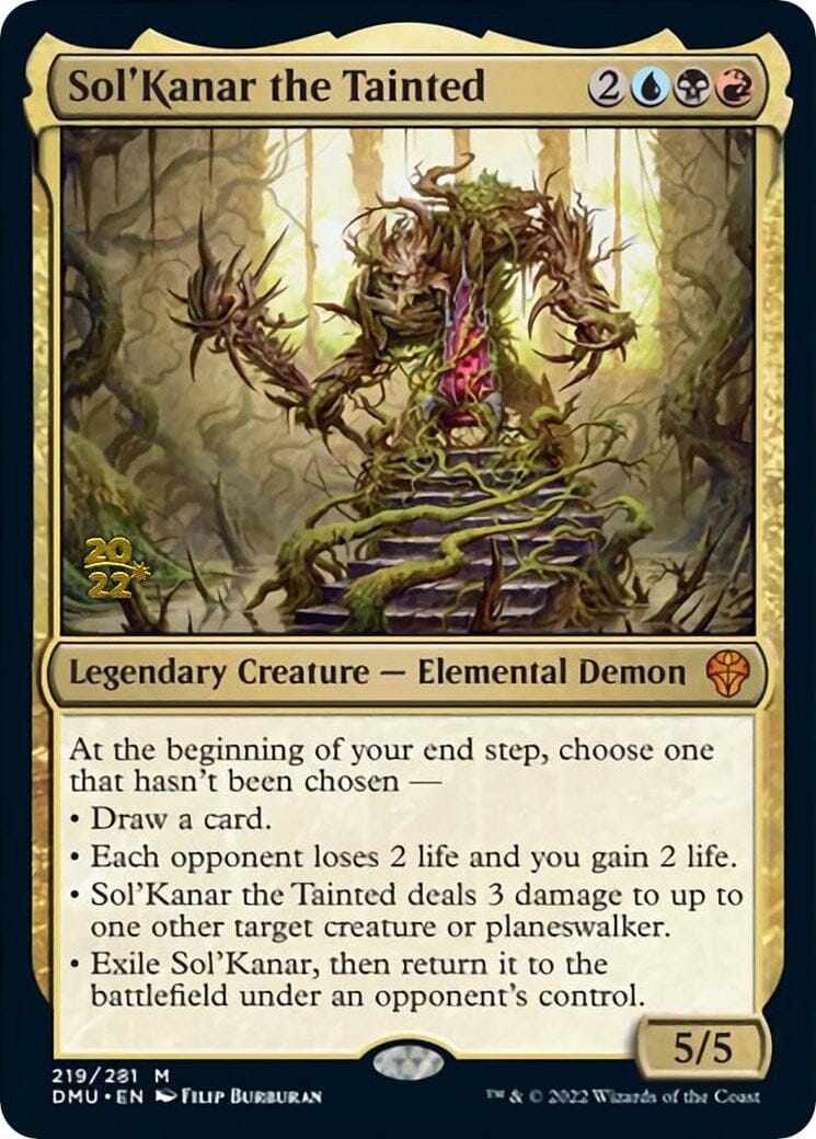 Sol'Kanar the Tainted [Dominaria United Prerelease Promos] MTG Single Magic: The Gathering  | Multizone: Comics And Games