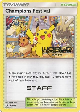Champions Festival (SM231) (Staff 2019) [Sun & Moon: Black Star Promos] Pokemon Single Pokémon  | Multizone: Comics And Games