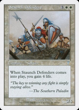 Staunch Defenders [Seventh Edition] MTG Single Magic: The Gathering  | Multizone: Comics And Games