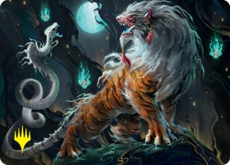 Gloomshrieker Art Card (Gold-Stamped Signature) [Kamigawa: Neon Dynasty Art Series] MTG Single Magic: The Gathering  | Multizone: Comics And Games