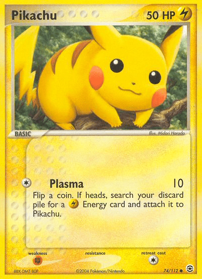 Pikachu (74/112) [EX: FireRed & LeafGreen] Pokemon Single Pokémon  | Multizone: Comics And Games