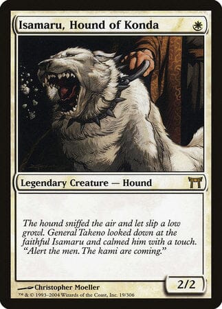 Isamaru, Hound of Konda [Champions of Kamigawa] MTG Single Magic: The Gathering  | Multizone: Comics And Games