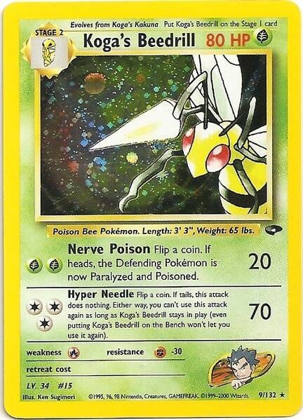 Koga's Beedrill (9/132) [Gym Challenge Unlimited] Pokemon Single Pokémon  | Multizone: Comics And Games
