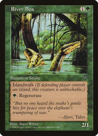 River Boa [Visions] MTG Single Magic: The Gathering  | Multizone: Comics And Games