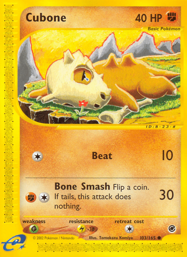 Cubone (103/165) [Expedition: Base Set] Pokemon Single Pokémon  | Multizone: Comics And Games