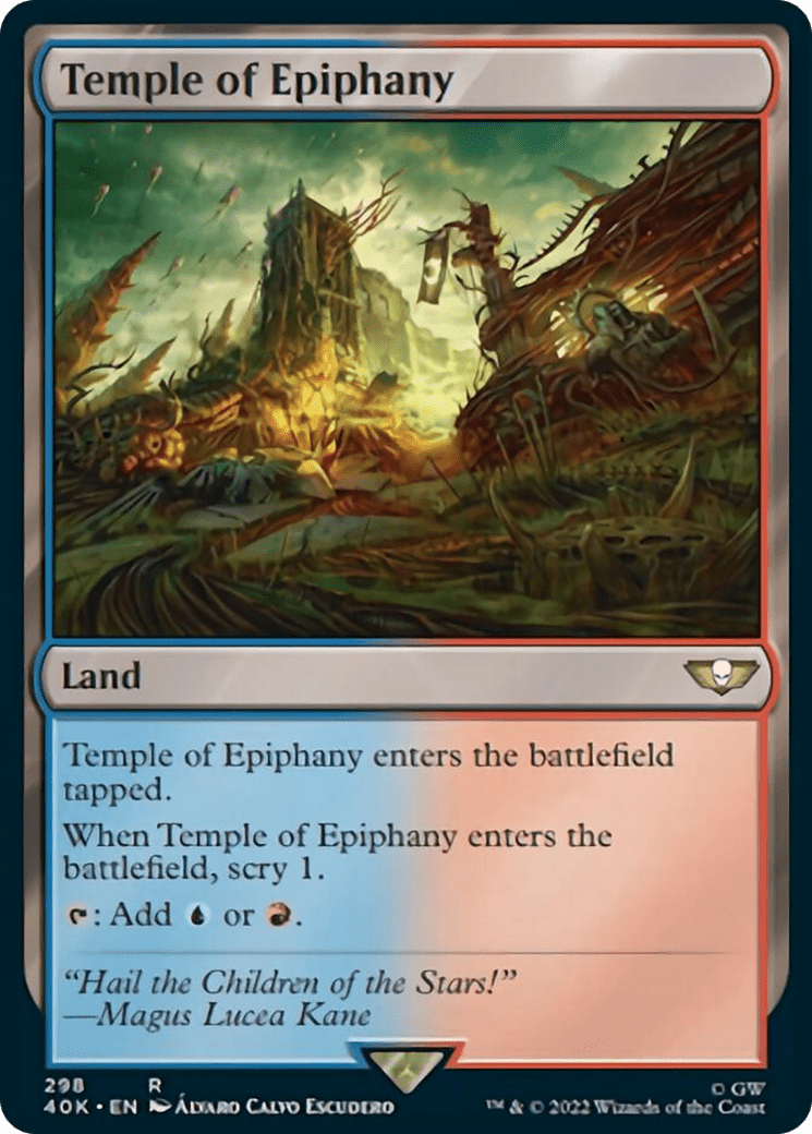 Temple of Epiphany [Universes Beyond: Warhammer 40,000] MTG Single Magic: The Gathering  | Multizone: Comics And Games