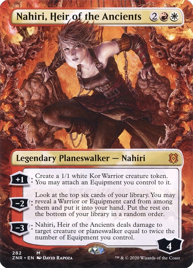 Nahiri, Heir of the Ancients (Borderless) [Zendikar Rising] MTG Single Magic: The Gathering  | Multizone: Comics And Games