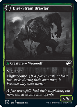 Tireless Hauler // Dire-Strain Brawler [Innistrad: Double Feature] MTG Single Magic: The Gathering  | Multizone: Comics And Games