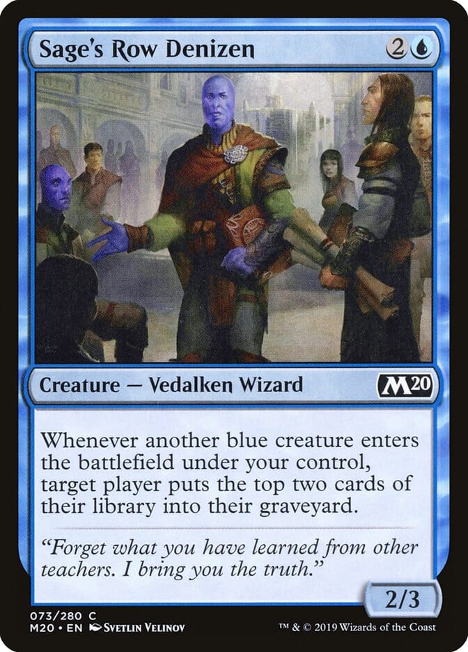 Sage's Row Denizen [Core Set 2020] MTG Single Magic: The Gathering  | Multizone: Comics And Games