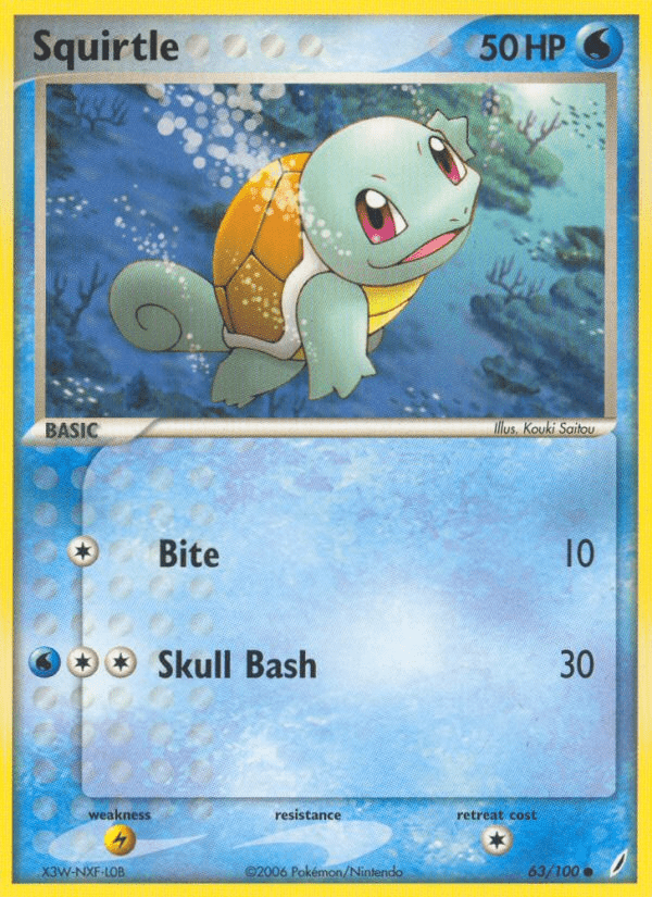 Squirtle (63/100) [EX: Crystal Guardians] Pokemon Single Pokémon  | Multizone: Comics And Games