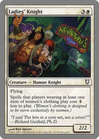 Ladies' Knight [Unhinged] MTG Single Magic: The Gathering  | Multizone: Comics And Games