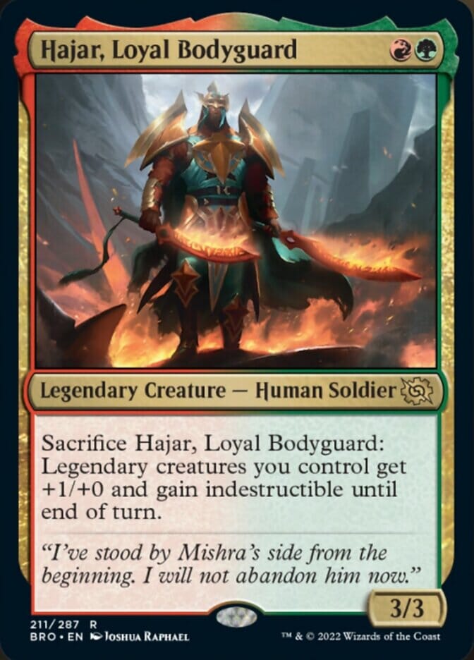 Hajar, Loyal Bodyguard [The Brothers' War] MTG Single Magic: The Gathering  | Multizone: Comics And Games