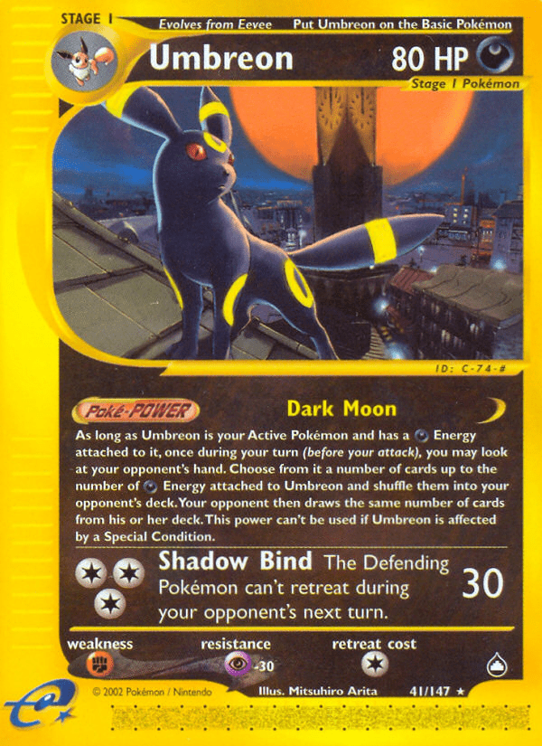 Umbreon (41/147) [Aquapolis] Pokemon Single Pokémon  | Multizone: Comics And Games