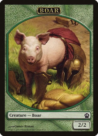 Boar Token [Theros Tokens] MTG Single Magic: The Gathering  | Multizone: Comics And Games