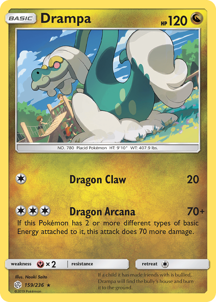 Drampa (159/236) [Sun & Moon: Cosmic Eclipse] Pokemon Single Pokémon  | Multizone: Comics And Games
