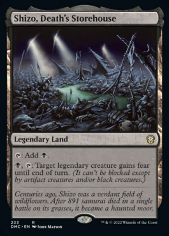Shizo, Death's Storehouse [Dominaria United Commander] MTG Single Magic: The Gathering  | Multizone: Comics And Games