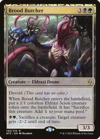 Brood Butcher [Battle for Zendikar] MTG Single Magic: The Gathering  | Multizone: Comics And Games