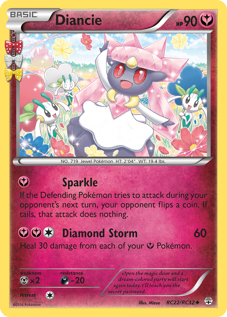 Diancie (RC22/RC32) [XY: Generations] Pokemon Single Pokémon  | Multizone: Comics And Games