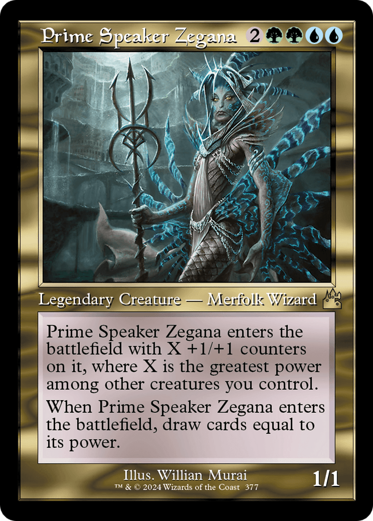 Prime Speaker Zegana (Retro Frame) [Ravnica Remastered] MTG Single Magic: The Gathering  | Multizone: Comics And Games