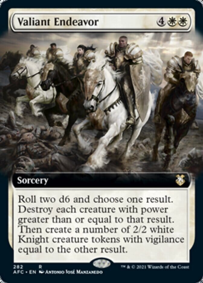 Valiant Endeavor (Extended) [Dungeons & Dragons: Adventures in the Forgotten Realms Commander] MTG Single Magic: The Gathering  | Multizone: Comics And Games