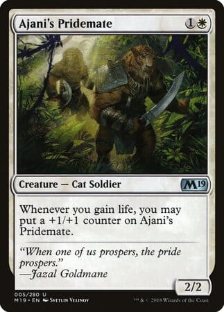 Ajani's Pridemate [Core Set 2019] MTG Single Magic: The Gathering  | Multizone: Comics And Games