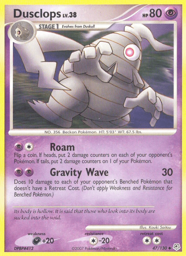 Dusclops (47/130) [Diamond & Pearl: Base Set] Pokemon Single Pokémon  | Multizone: Comics And Games