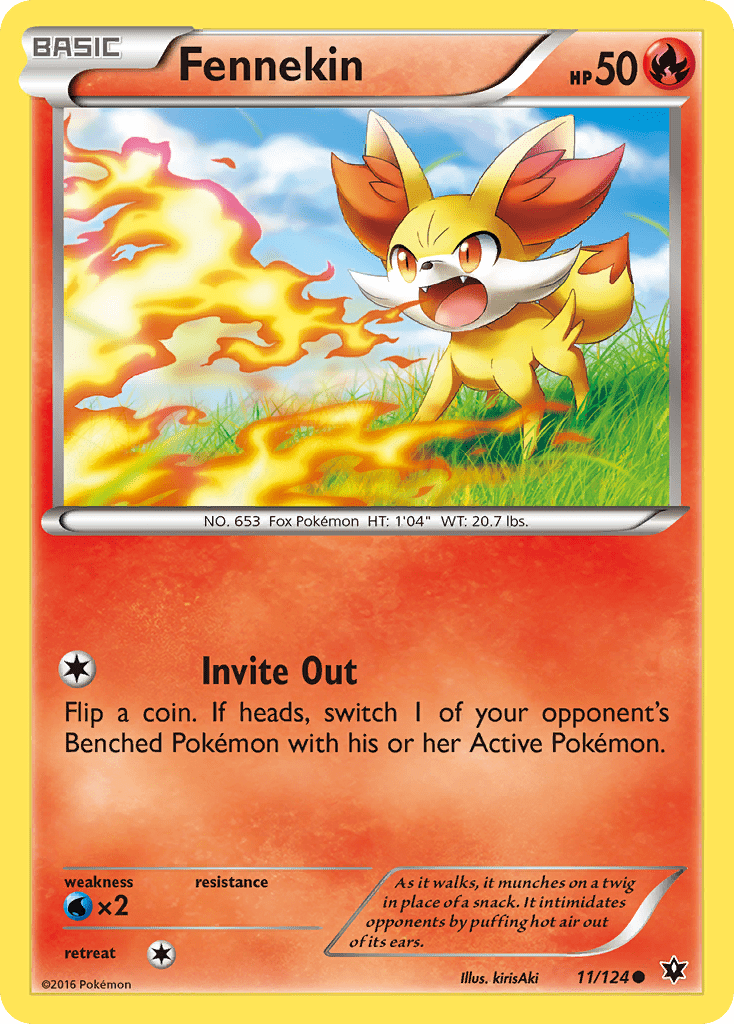 Fennekin (11/124) [XY: Fates Collide] Pokemon Single Pokémon  | Multizone: Comics And Games