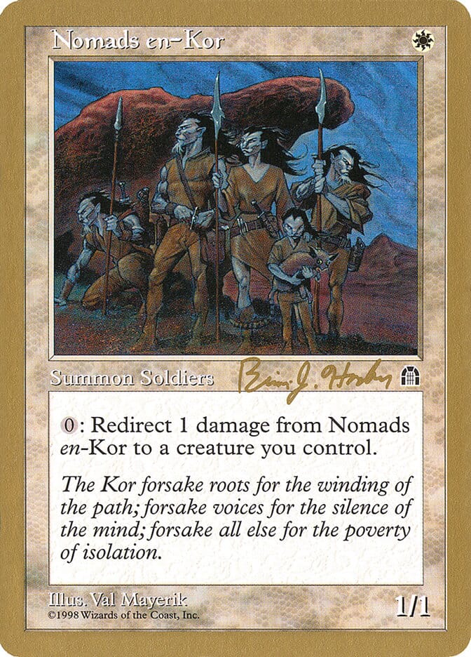 Nomads en-Kor (Brian Hacker) [World Championship Decks 1998] MTG Single Magic: The Gathering  | Multizone: Comics And Games