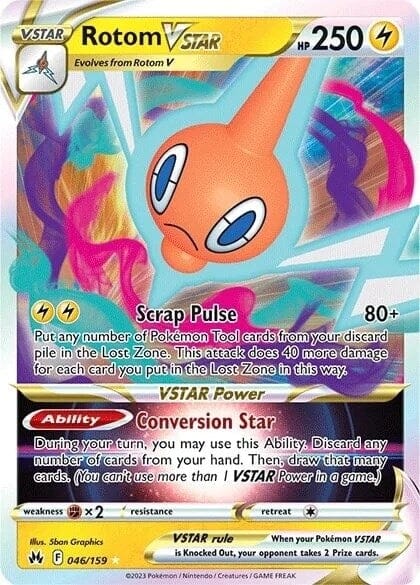 Rotom VSTAR (046/159) [Sword & Shield: Crown Zenith] Pokemon Single Pokémon  | Multizone: Comics And Games