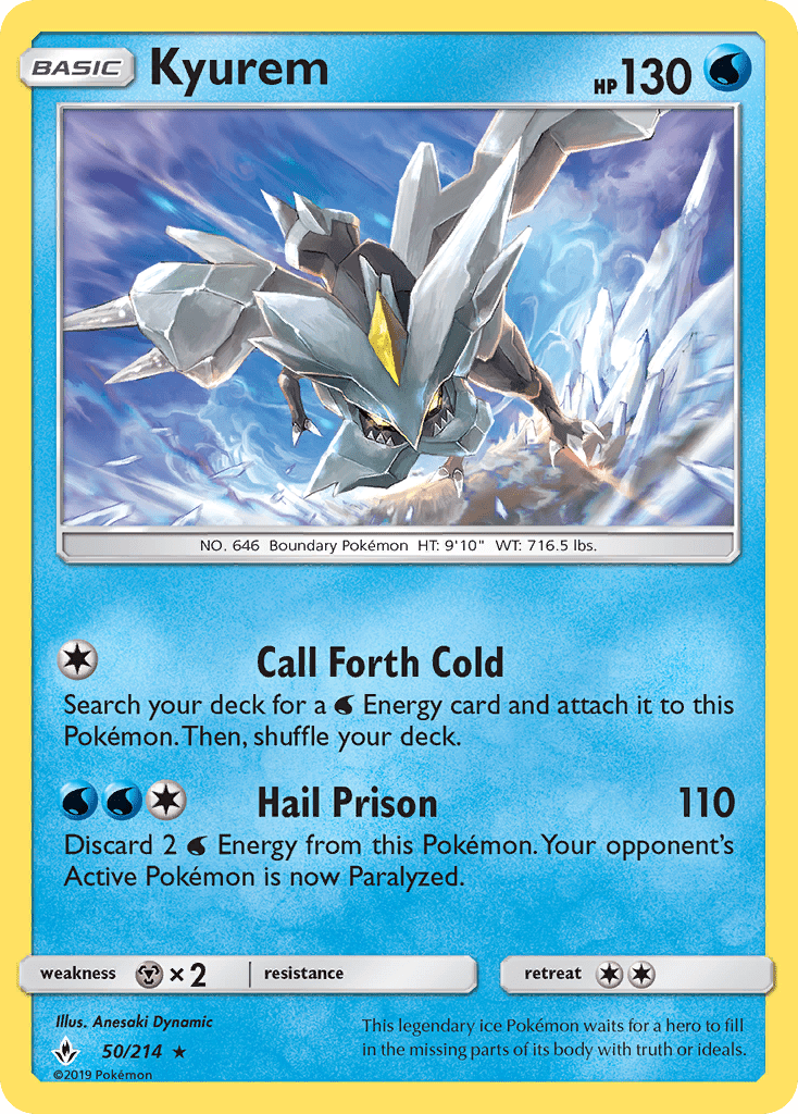 Kyurem (50/214) [Sun & Moon: Unbroken Bonds] Pokemon Single Pokémon  | Multizone: Comics And Games