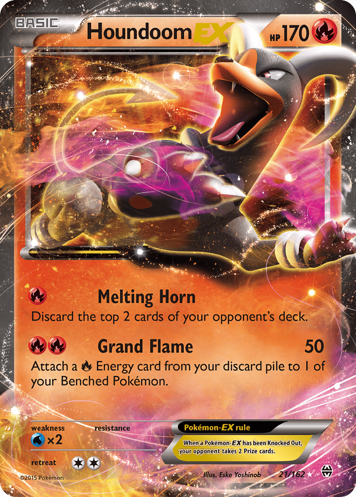 Houndoom EX (21/162) [XY: BREAKthrough] Pokemon Single Pokémon  | Multizone: Comics And Games