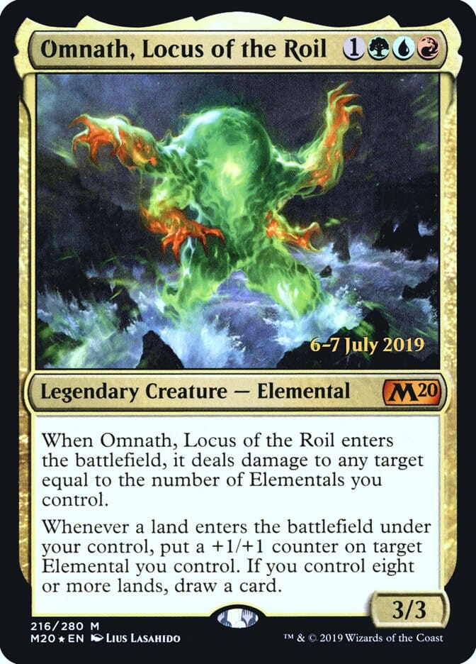 Omnath, Locus of the Roil [Core Set 2020 Prerelease Promos] MTG Single Magic: The Gathering  | Multizone: Comics And Games