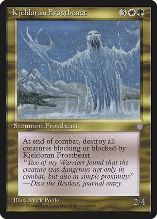 Kjeldoran Frostbeast [Ice Age] MTG Single Magic: The Gathering  | Multizone: Comics And Games