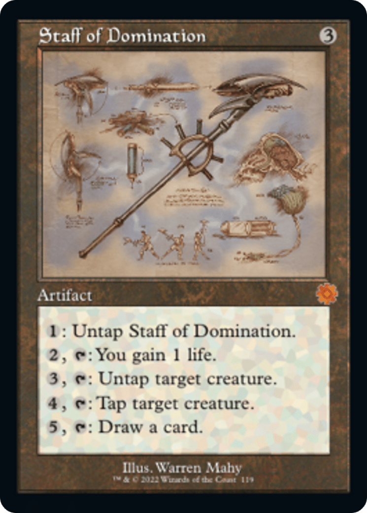 Staff of Domination (Retro Schematic) [The Brothers' War Retro Artifacts] MTG Single Magic: The Gathering  | Multizone: Comics And Games