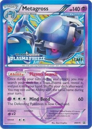 Metagross (BW75) (Team Plasma) (Staff Prerelease Promo) [Black & White: Black Star Promos] Pokemon Single Pokémon  | Multizone: Comics And Games