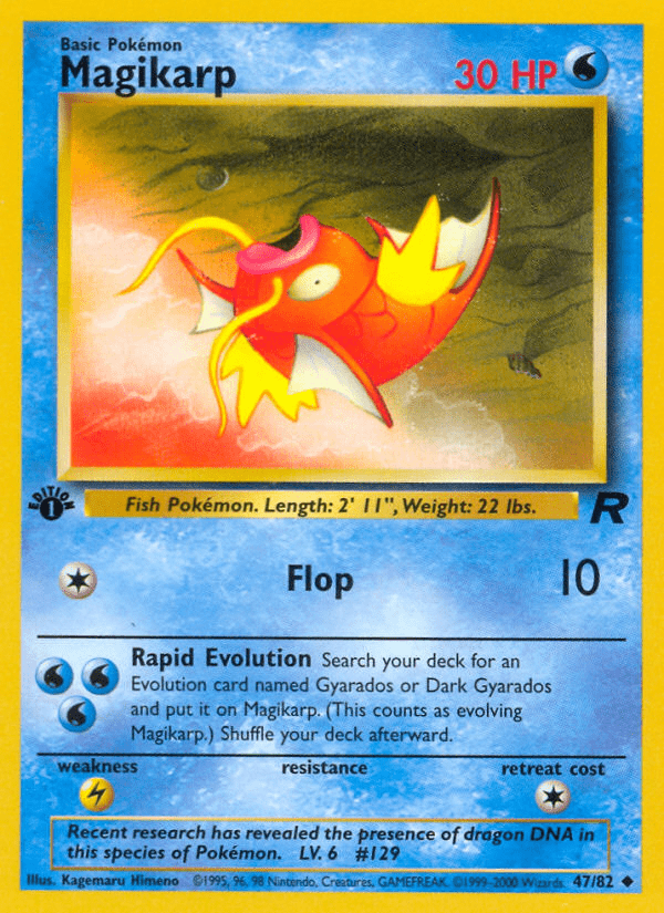 Magikarp (47/82) [Team Rocket 1st Edition] Pokemon Single Pokémon  | Multizone: Comics And Games