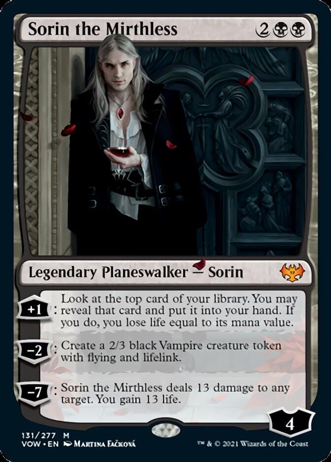 Sorin the Mirthless [Innistrad: Crimson Vow] MTG Single Magic: The Gathering  | Multizone: Comics And Games