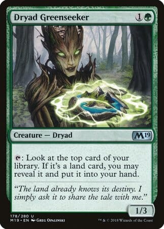 Dryad Greenseeker [Core Set 2019] MTG Single Magic: The Gathering  | Multizone: Comics And Games