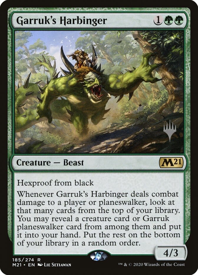 Garruk's Harbinger (Promo Pack) [Core Set 2021 Promos] MTG Single Magic: The Gathering  | Multizone: Comics And Games