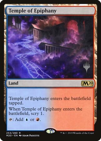 Temple of Epiphany [Core Set 2020 Promos] MTG Single Magic: The Gathering  | Multizone: Comics And Games