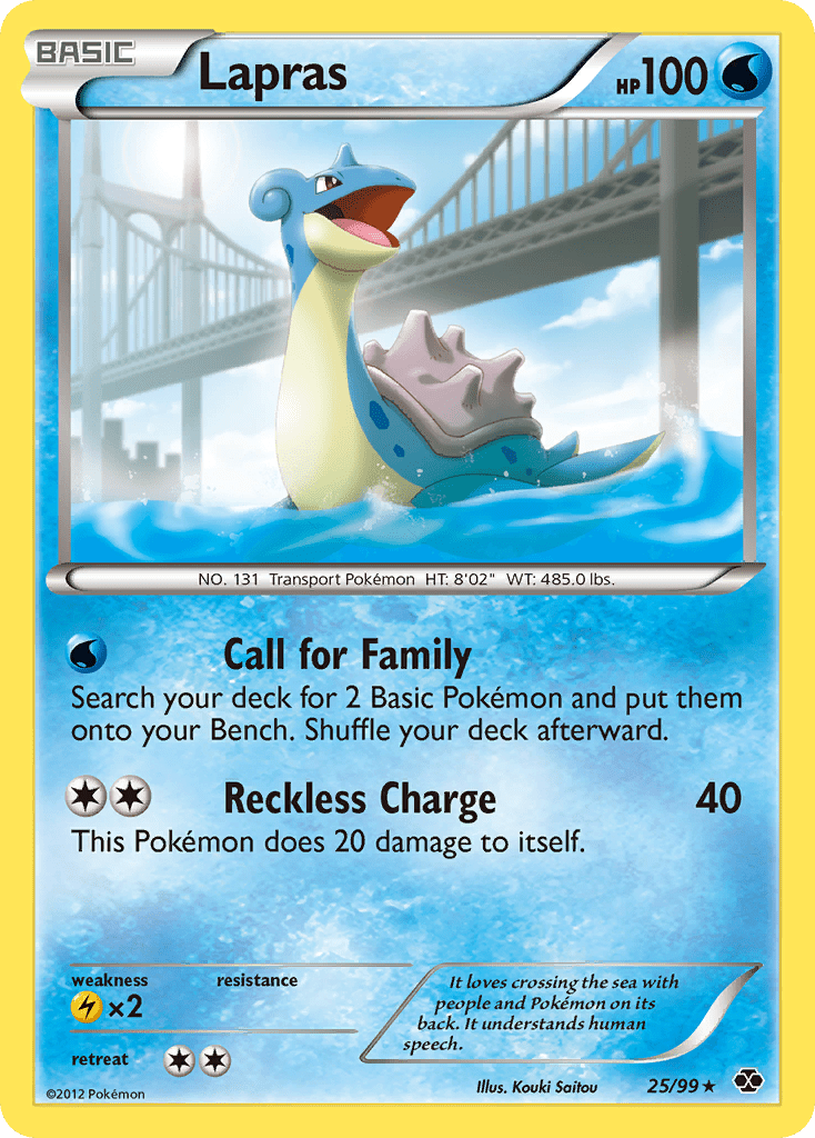 Lapras (25/99) [Black & White: Next Destinies] Pokemon Single Pokémon  | Multizone: Comics And Games