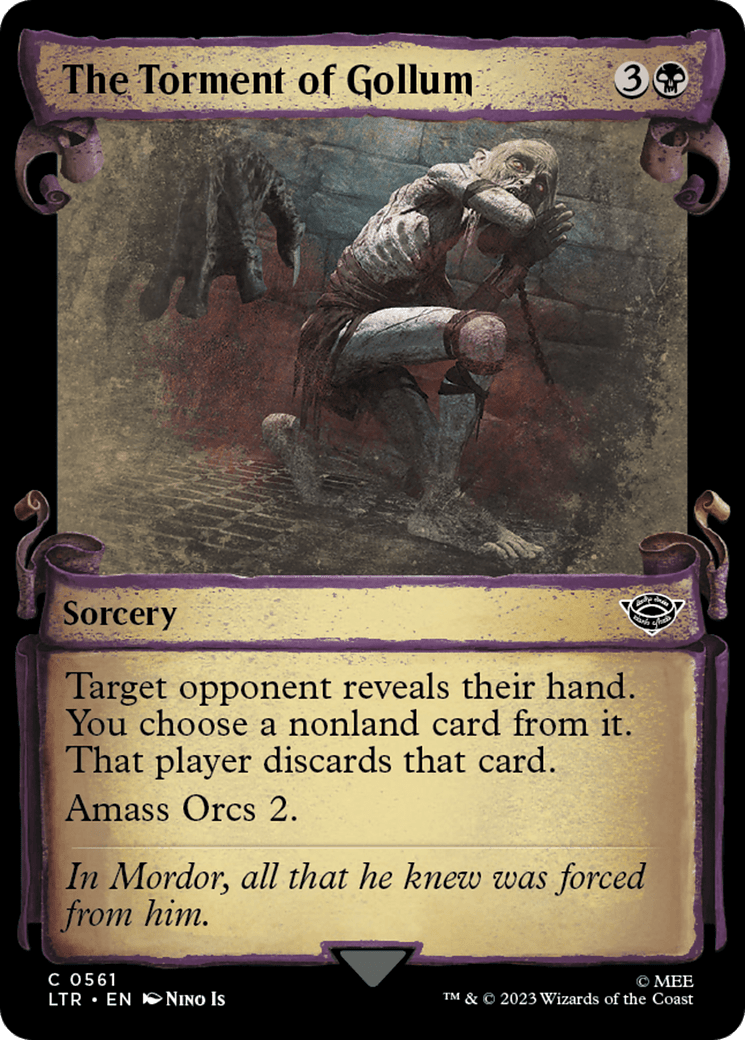 The Torment of Gollum [The Lord of the Rings: Tales of Middle-Earth Showcase Scrolls] MTG Single Magic: The Gathering  | Multizone: Comics And Games