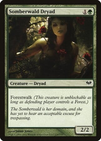 Somberwald Dryad [Dark Ascension] MTG Single Magic: The Gathering  | Multizone: Comics And Games