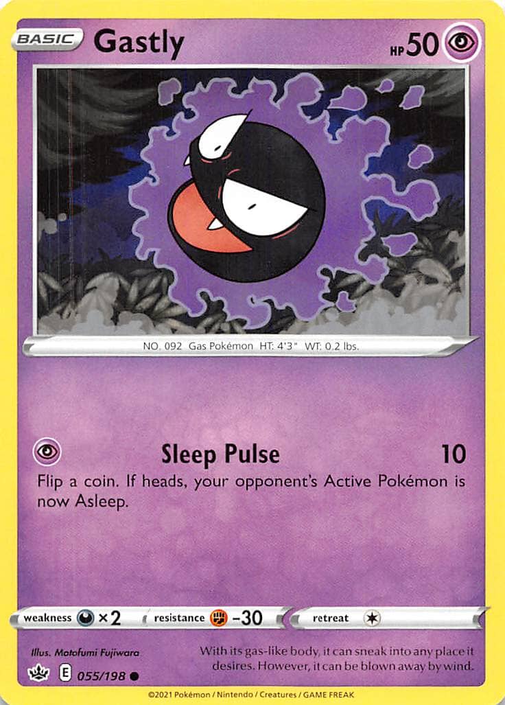 Gastly (055/198) [Sword & Shield: Chilling Reign] Pokemon Single Pokémon  | Multizone: Comics And Games