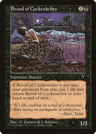 Brood of Cockroaches [Visions] MTG Single Magic: The Gathering  | Multizone: Comics And Games