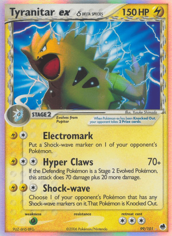 Tyranitar ex (99/101) (Delta Species) [EX: Dragon Frontiers] Pokemon Single Pokémon  | Multizone: Comics And Games