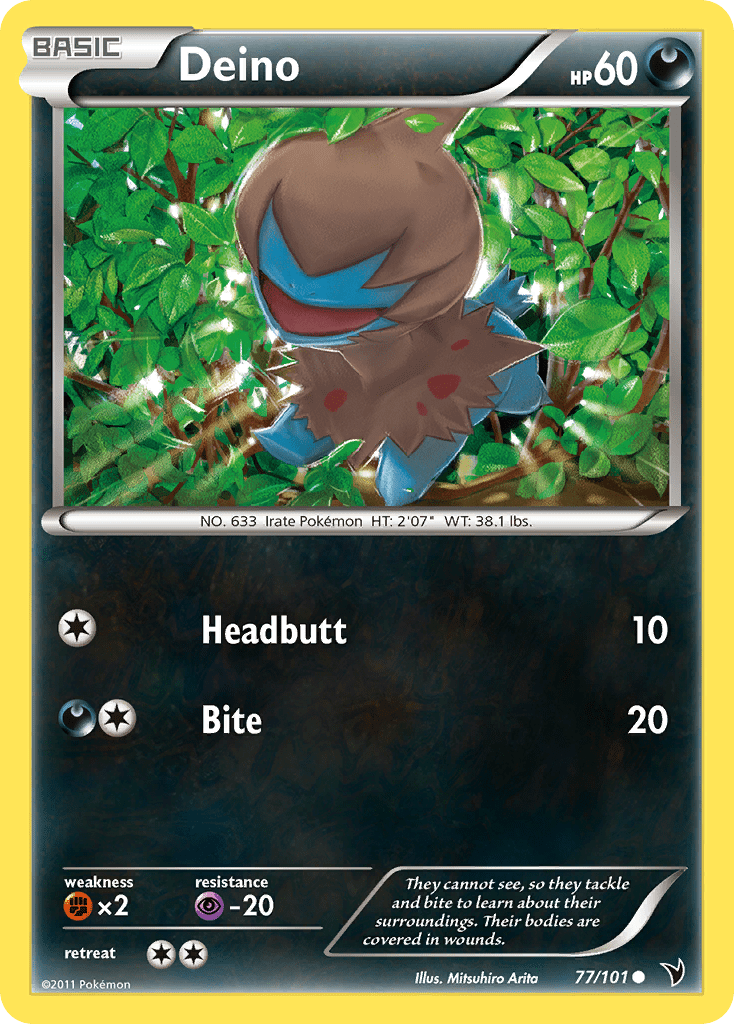 Deino (77/101) [Black & White: Noble Victories] Pokemon Single Pokémon  | Multizone: Comics And Games