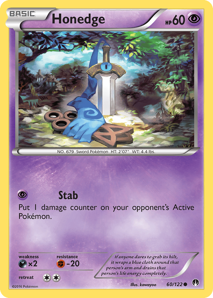 Honedge (60/122) [XY: BREAKpoint] Pokemon Single Pokémon  | Multizone: Comics And Games